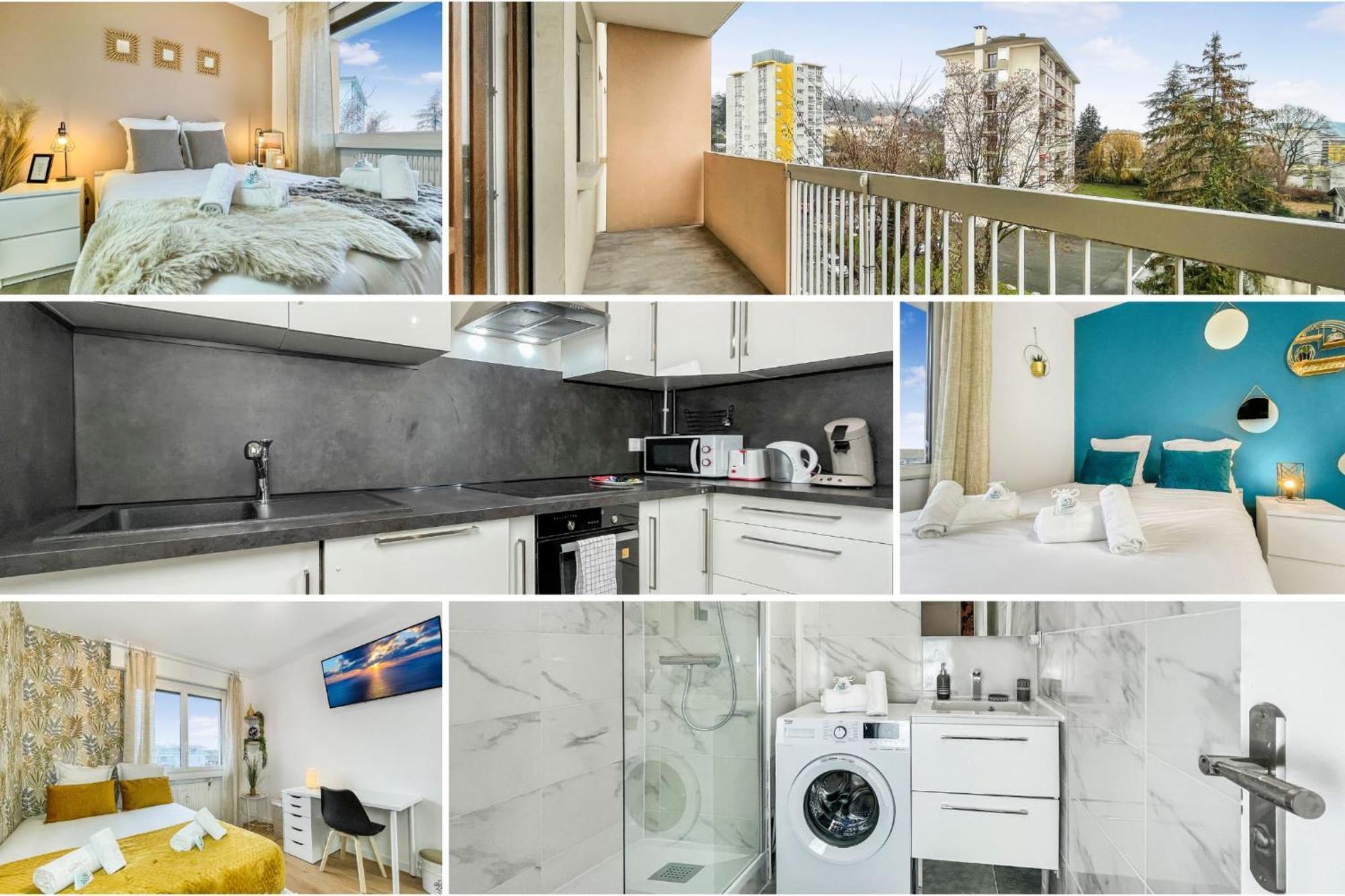 Homey La Coloc Mugi - Colocation Haut De Gamme - Chambres Privees - Balcon - Wifi Et Netflix - Proche Transports Commun Annemasse Exteriör bild